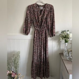 MANGO Fall/Autumn Maxi Floral Dress Size M
